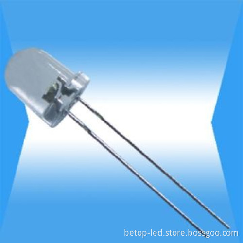 8mm White Round Dip LED Lamp